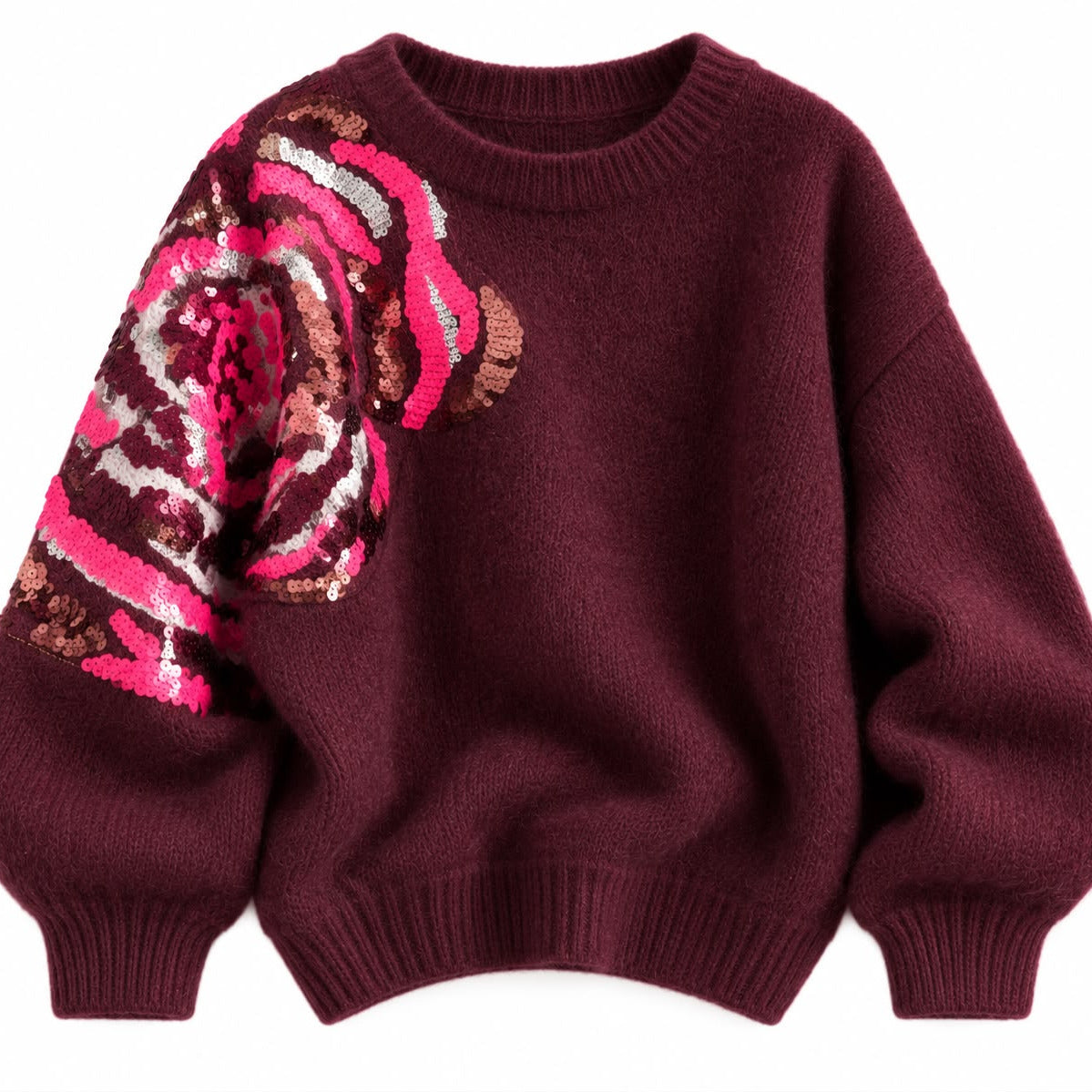 PULL FLORA SEQUIN PRUNE